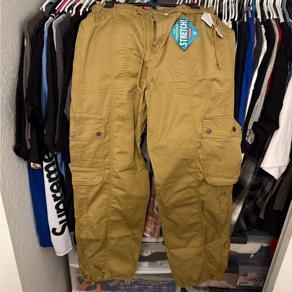 UNIONBAY Women's Wide Leg Cargo Pants - Brown